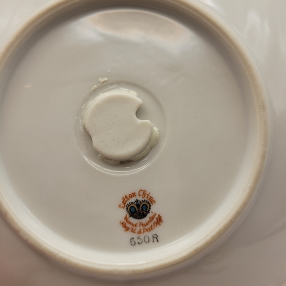 Vintage Lefton hand painted pink rose chintz #650 A. 2 available. - Picture 8 of 13